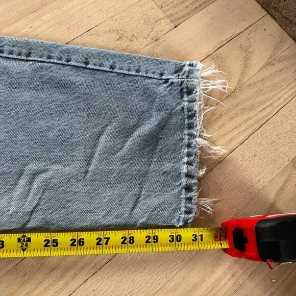 Underground Industrial Wear Vintage 90s Distressed Faded Blue Men's 26x31 Jeans - Picture 7 of 10